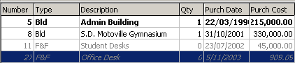 Asset Maintenance - Linked Assets tab (cutdown)