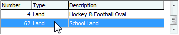 Asset Search window (grid area)
