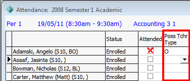 Attendance window (cut down)