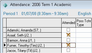 Attendance window (cut down)