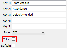 Attendance - DefaultAttended configuration setting