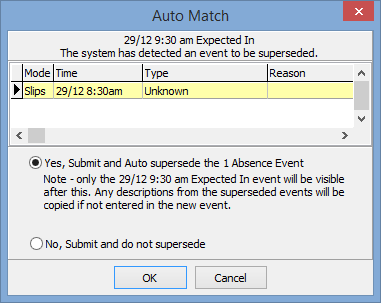 Auto match
