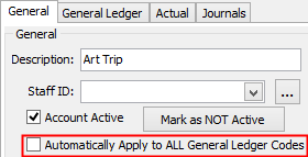 Automatically Apply to ALL General Ledger Codes field (cut-down)