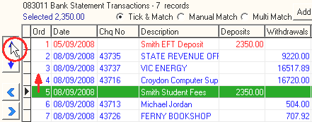 Bank Reconciliation Paper (move transaction up)