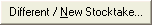 Different / New Stocktake button