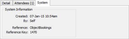 Calendar - System sub-tab