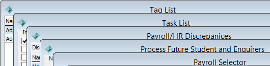 Cascade windows example