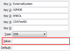 CDATestID configuration setting
