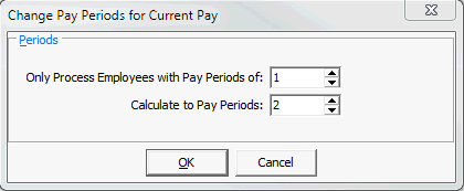 Change Pay Periods for the Current Pay window