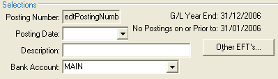 Close Off Credit EFT Postings (cut down, Selections area)