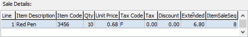 Community Maintenance - Sales tab (sales detail area)