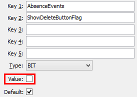 Configuration File Maintenance (ShowDeleteButtonFlag)