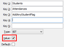 Configuration File Maintenance (AddAnyStudentFlag)