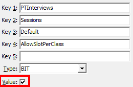 Configuration File Maintenance (AllowSlotPerClass)