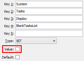 Configuration File Maintenance (BlankTasksList)