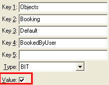 Configuration File Maintenance (BookedByUser)