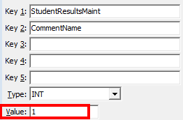 Configuration File Maintenance (CommentName)