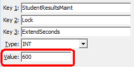 Configuration File Maintenance (ExtendSeconds)