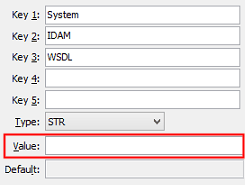 Configuration file maintenance (IDAM - WSDL configuration setting)