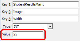 Configuration File Maintenance (Image Width)