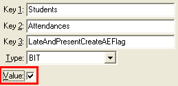 Configuration File Maintenance (LateAndPresentCreateAEFlag)