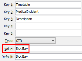 Configuration File Maintenance (MedicalIncident)