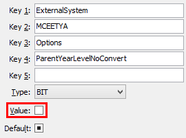 Configuration File Maintenance (ParentYearLevelNoConvert)