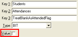Configuration File Maintenance (TreatBlankAsAttendedFlag)