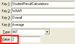 Configuration File Maintenance (WAAR Overall Average)