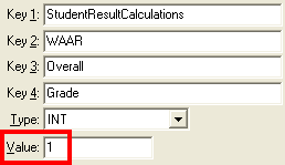 Configuration File Maintenance (WAAR Overall Grade)