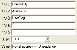 Configuration File Maintenance - AddressesUserFlags