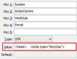 Configuration file maintenance - HtmlStylePortal configuration setting