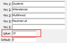 Configuration File Maintenance - MultiPeriod,MaxInterval
