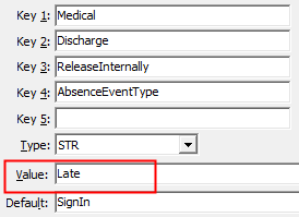 Configuration File Maintenance - ReleaseInternally,AbsenceEventType