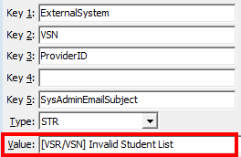 Configuration File Maintenance - SysAdminEmailSubject configuration setting