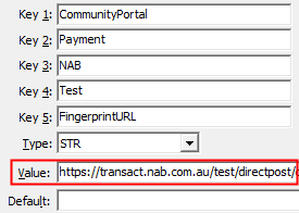 Configuration File Maintenance - Test,FingerprintURL