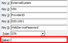 Configuration File Maintenance - WebServicePassword configuration setting