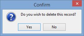 Confirm - About to delete booking