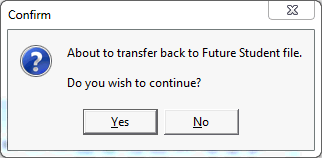 confirm - return from archive