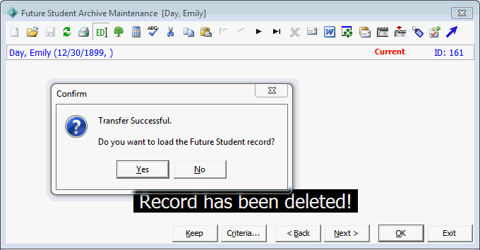 Confirm - Transfer Successful