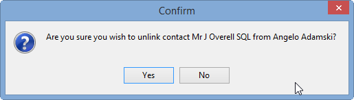 Confirm contact delete
