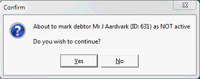 Confirm Mark as NOT active window