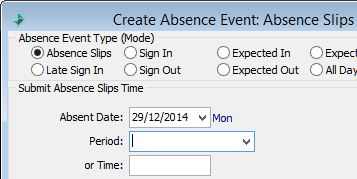 Create Absence Event - Absence Slips (cutdown, 2)