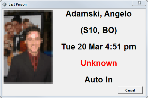 Create Absence Event - Auto Sign In (second screen, in, Adam Adamski)