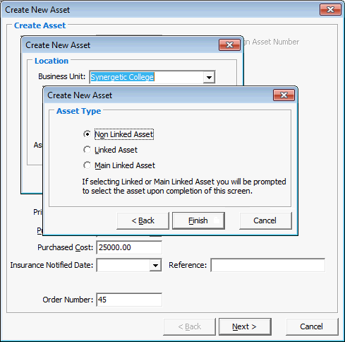 Create New Asset windows (combined)