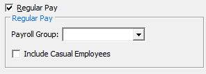 Create New Pay (cut down, regular pay area)