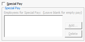 Create New Pay (cut down, special pay area)