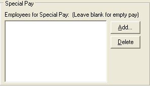 Create New Pay Window - Special Pay region