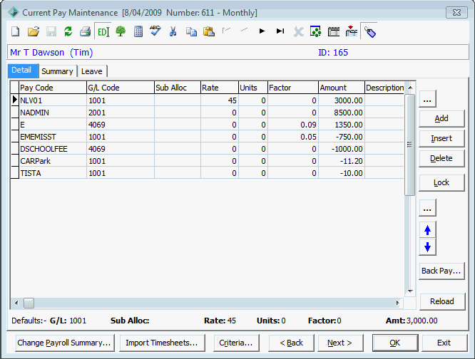 Current Pay Maintenance (applying back pay step 1)