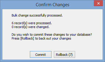 Current Student Maintenance (confirm changes, setting field values in bulk)